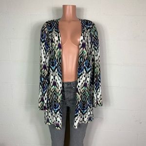 Chico’s open cardigan multicolor women’s size large